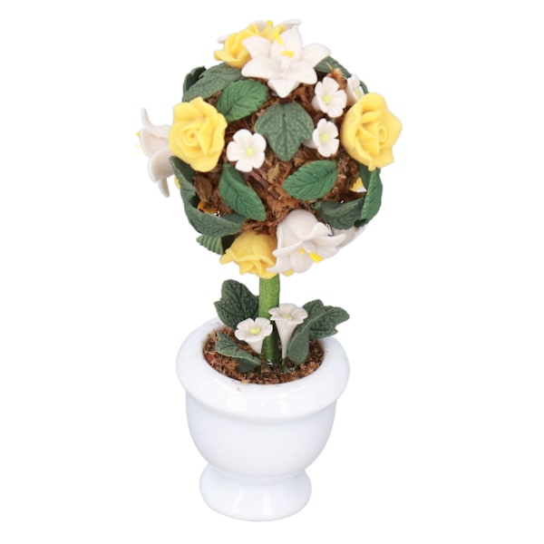 1:12 Dockhus Simuleringsblomma Mini Dockhus Trädgårdsaccessoarer Simulering Lera Blomma Hortensia Modell