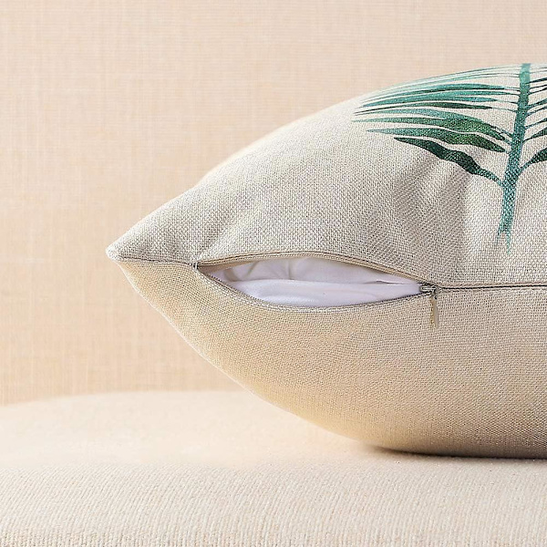 Set med 4 sällsynta pärlor 45x45 cm kuddfodral i bomull med dragkedja - vanlig design LZ-6