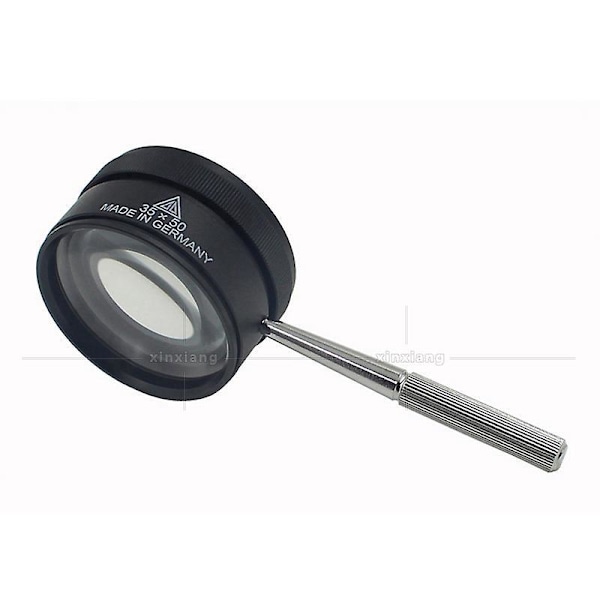 35X Läsmagnifierare, Professionell Juvelerarlopp Magnifierande Lins med Tyg Handhållen Magnifierande Magnifierare, Förstoringsglas för Läsning, Smycken, Sen