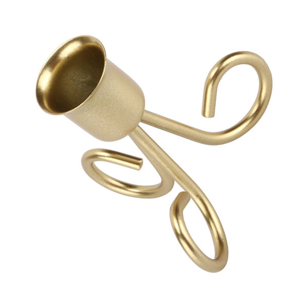 Smidesjärnsljusstake Nordisk Retro Geometrisk Aromaterapi Ljusstake Stativ Heminredning Guld