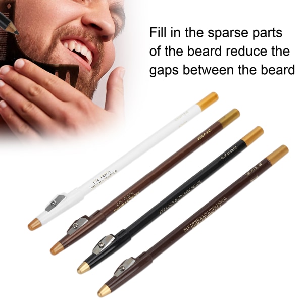 4 stk Barber blyant med spidser hårgrænse skæg blyant hår skæg form tilbehør