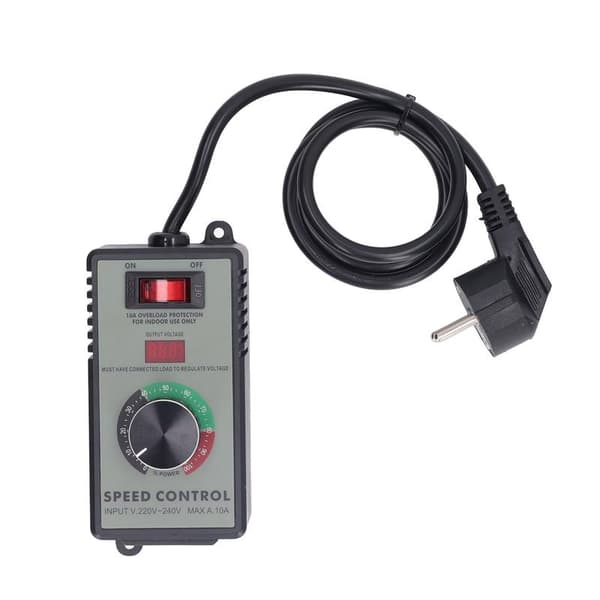 AC Motor Hastighetskontroller Elektrisk Vifte Variabel Hastighetsregulator med 10A Universaluttak EU-plugg AC220 til 240V 4000W 0.4
