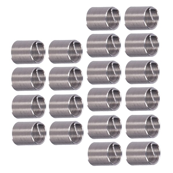 20 stk trådgevindindsats M12 x 1 gevind reparation Reducer møtrik Spiral Circle Extension Tool2D