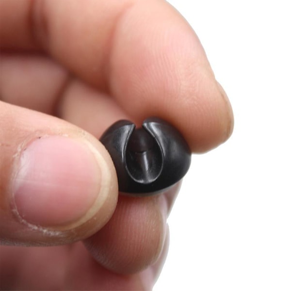 50 stk. 5 mm kabelclips til skrivebord Multi X kabel til USB-strømkabel, hovedtelefoner, TV PC bærbar hjemmekontor 5 mm sort