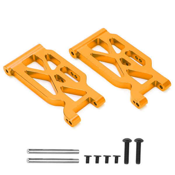 2 stk. RC front svingarm i aluminiumlegering, fjernkontrollbil i metall, oppgraderingsdeler for WLtoys 104001 1/10 RC-bil, gull