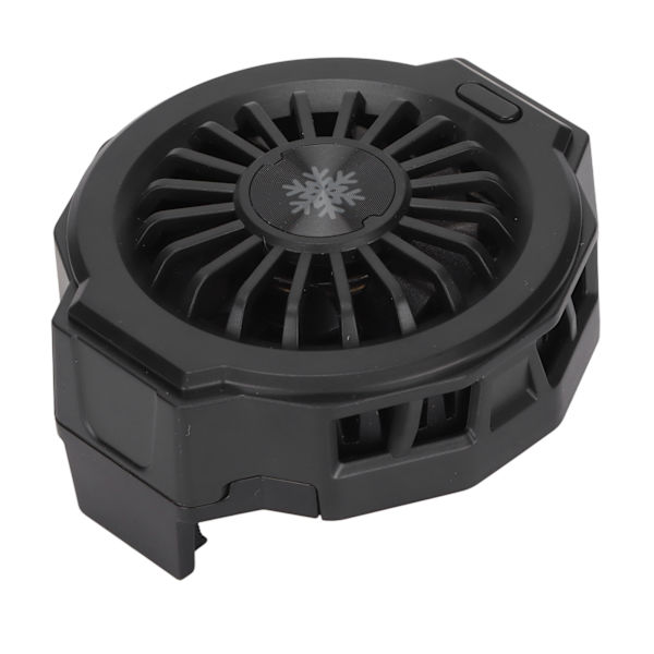 Kännykkäpuhelimen jäähdytin LZF10 Semiconductor Refrigeration Phone Cooling Stand Fan RGB-värikkäällä valolla pelaamiseen (musta perusmalli)