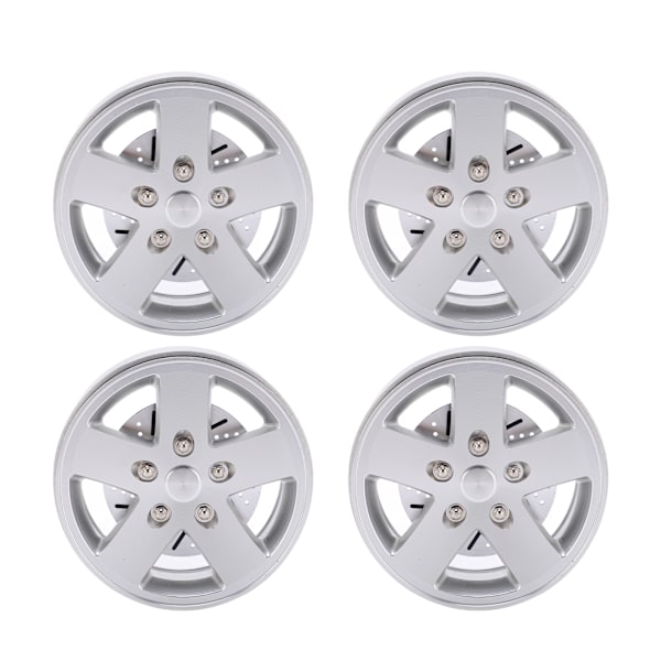 4 stk 2,2 tommers metallfelger med bremseskive for Axial SCX10 90046 1/10 RC-bil