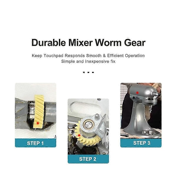 W10112253 Mixer Snekkegear Udskiftning kompatibel med & Mixere Erstat Dele 4162897 4169830 AP4295669-4PCS