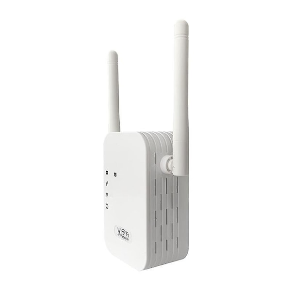 Dubbelbands Trådlös Repeater: Förstärk WiFi-signalen, 2800 kvm Täckning, 35 Enheter, Gigabit Ethernet-port (2 st)