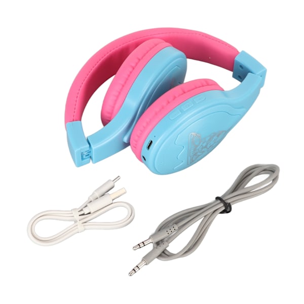 Bluetooth-hörlurar för barn med brusreducering, trådlöst stereo, hopfällbara, för spel