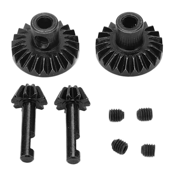 1/16 RC Model Bull Gear Rustfrit Fjernbetjening Lastbil Gear til RC Model Militær Lastbil Sort
