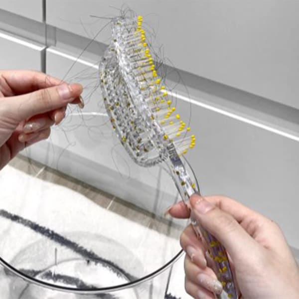 Vent Hårbørste til Udredning Styling Tørring Transparent Hul Buet Ventileret Hårbørste til Hjemmesalon