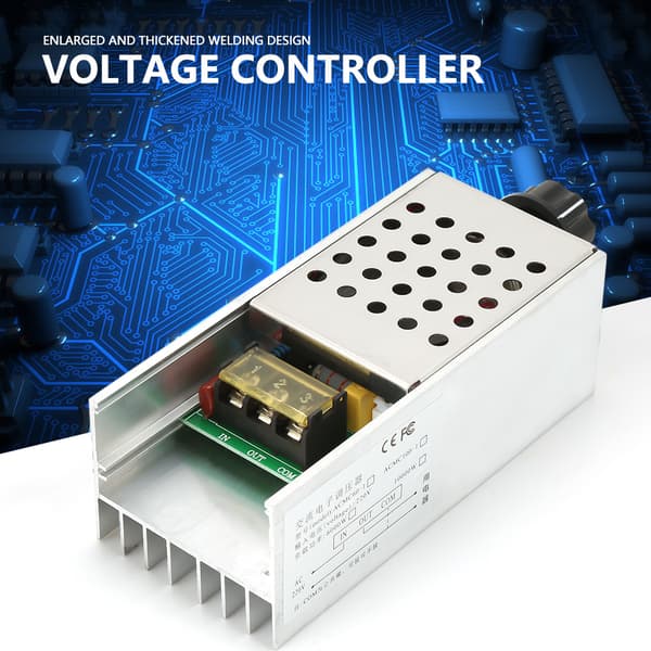 6000W AC 220V SCR Elektrisk Spændingsregulator Lysdæmper Motor Hastighed Temperaturregulator