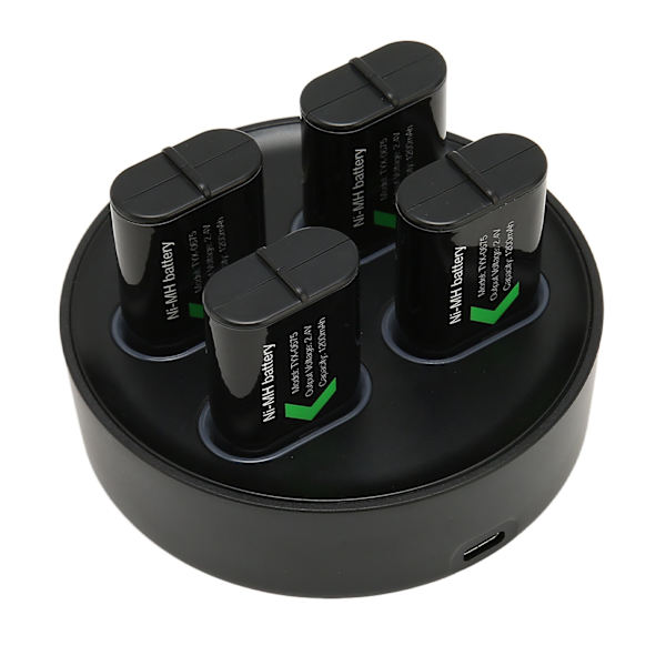 Uppladdningsbart batteriladdare 4 x1200mAh Backup-batteri med hög kapacitet för X ONE för X-seriens spelkontroller