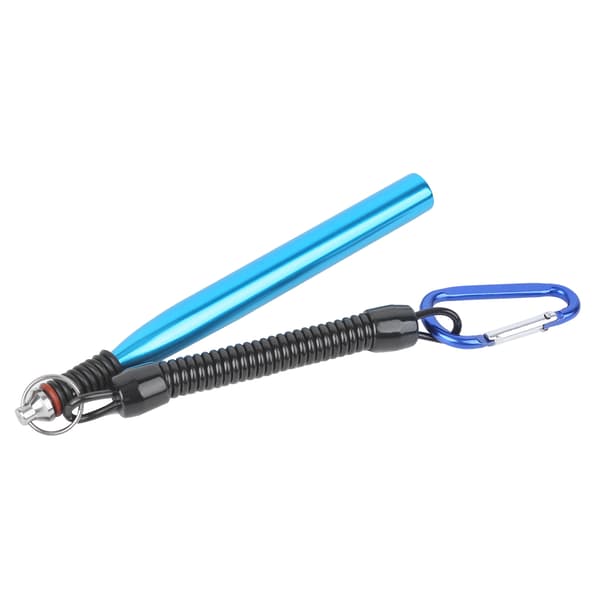 Vacky Rig Tool i Aluminium Legering med Blød Madorm Soft Bait Bindingsring med O-Gummi Ring Blå