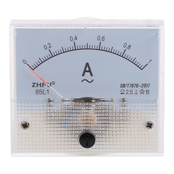 9 Standard Analog Ström Panel Plast Hus Ström Ampere Meter Amperemeter-B7 1A