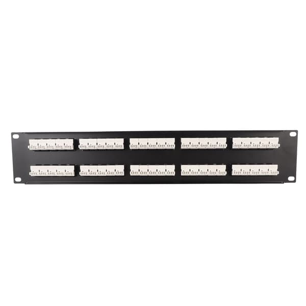 CAT3 50 porte netværks-patchpanel Plug and Play RJ11 netværks-patchpanel til 19 tommer standardkabinet