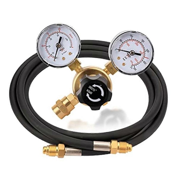 CO2 Regulator Måler Sveise Gassregulator med 2 meter Slange