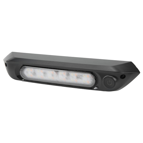 Dobbel farge LED markiselys RV veranda lys 8W vanntett bruksstripe lys for yacht campingvogn svart skall