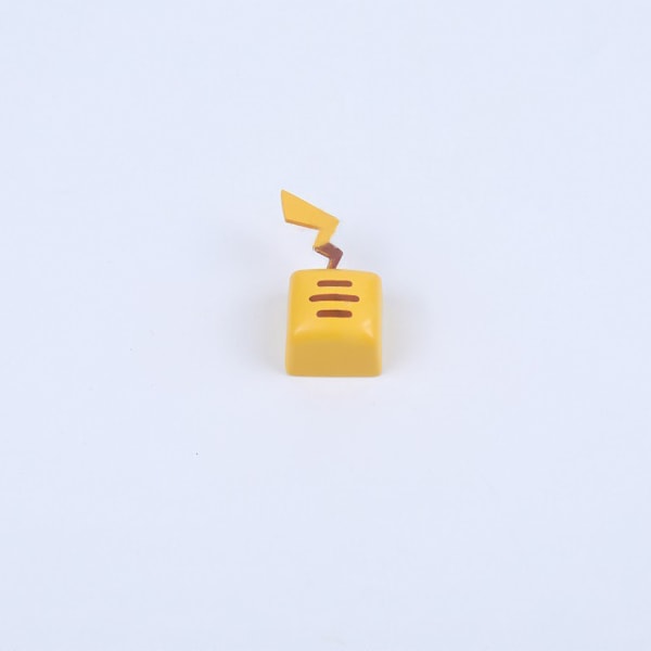 Gaming Keycaps Universal Söta Cartoon Form Resin Keycap för Mekaniska Tangentbord Gul Pikachu