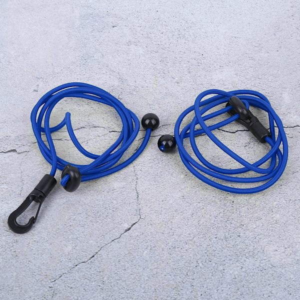 2 stk. 120 cm kano dug-out padle snor rem klemme sikkerhed fiskestang snor holder surfingblå