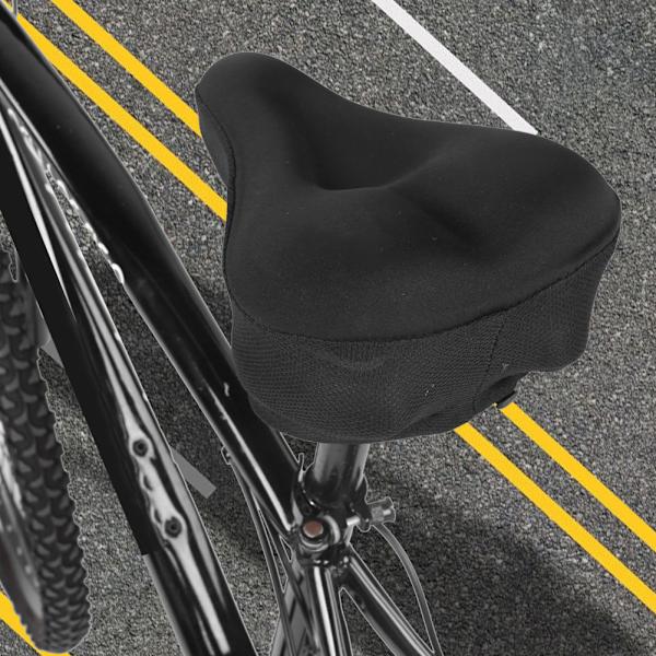 Cykel Cykel Silica Gel Pad Cover Mountainbike Cover med Notch Ridutrustning Svart