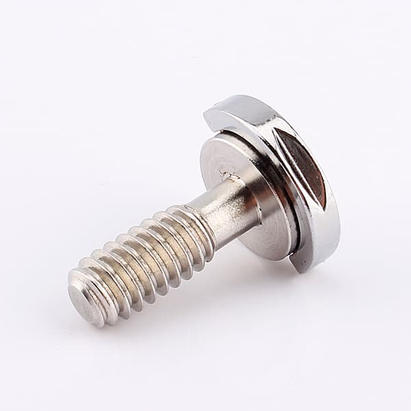 Rustfri stål 1/4\" D-ring skrue for kamerastativ hurtigutløserplate monopod