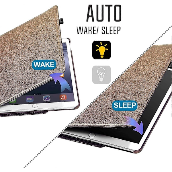 2025 Ny iPad 6. generasjons deksel, iPad 5. generasjons deksel, iPad Air 2 360 graders roterende deksel, Smart roterende iPad beskyttende 9,7 tommers modell
