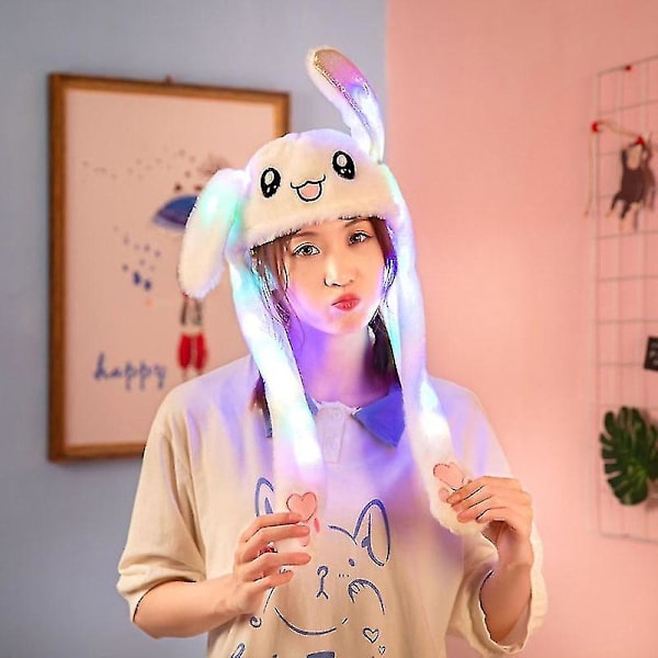 Söt kanin Pikachu plyschmössa - Lysande hatt för bebisar barn (60cm) B