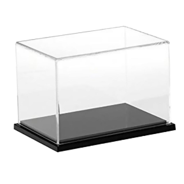 30 x 15 x 15 cm + 20 x 10 x 10 cm Klar Akryl Display Case Støvtæt Beskyttelse Bokse