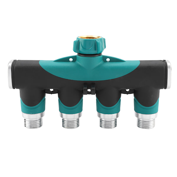 3/4\" 4-vejs slangefordeler splitter havevanddeler hane adapter slange lukkeventil US