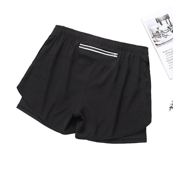 Herrshorts i dubbla lager med snabbtorkande funktion, S, krämvit