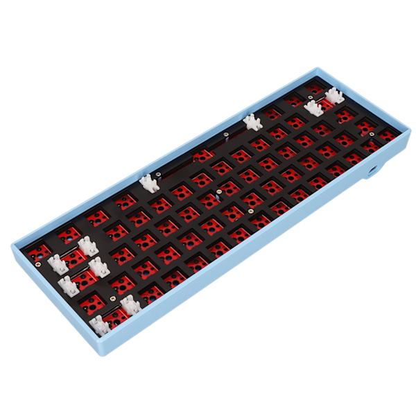 Stöd för 61 tangenter mekaniskt tangentbord gör-det-själv-kit Trådlöst 2.4G BT 3.0 5.0 Typ C trådbundet modulärt mekaniskt speltangentbord med RGB-blått