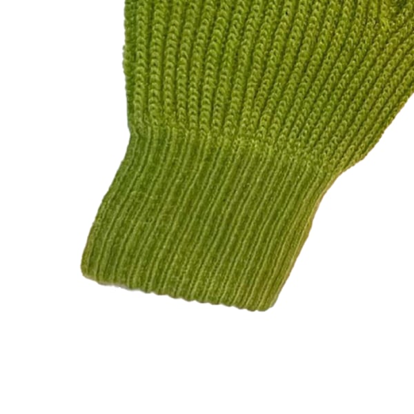 Talven Käsineet 2 Sormea Avoin Design Akryyli Fleece Yksivärinen Pitkä Talvi Neulokäsineet Ulko- Ja Sisäkäyttöön Vihreä