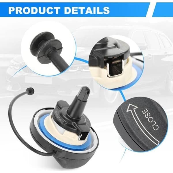 Drivstofflokk for E36 E39 E46 E60 E70 E90 E92 X3, bensinlokk, av