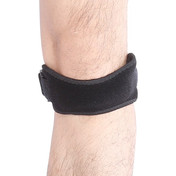 Professionell vandring Knäskydd Patella Protector Bälte Knästödsrem Band Sportbrace Black