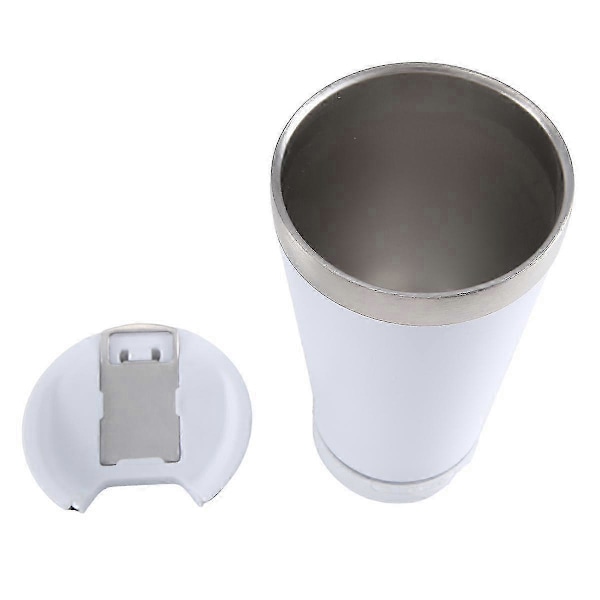 USB 16Oz Termosmugg med Bluetooth Återanvändbar Rostfri Dubbelväggig Mugg 473ML Isolerad Bi