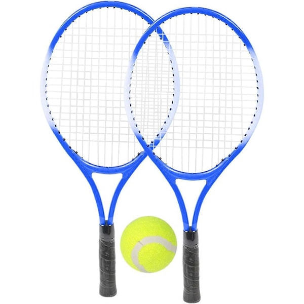 Sæt med 2 tennis ketsjere med 1 tennisbold og bæretaske, ideelt startsæt til at introducere børn til
