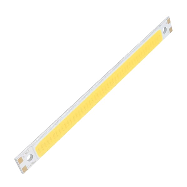 LED Lys Chip Panel 3000‑6500K/12‑14V 10W Integrert COB Lys Kilde 1000lm 120x10mm Varm Hvit