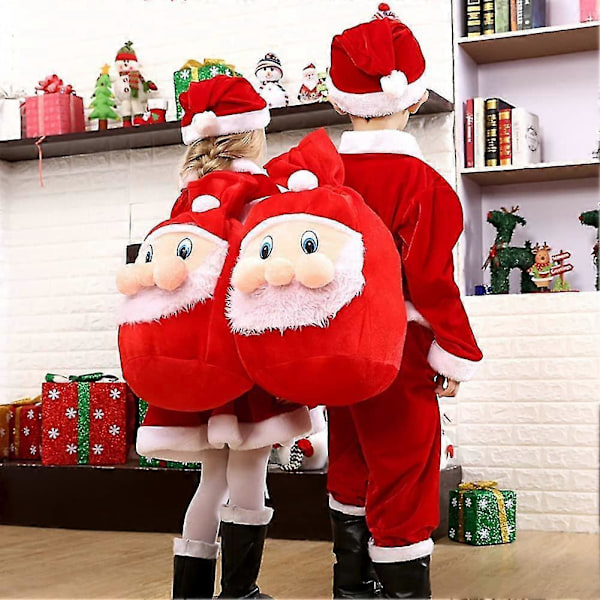 Stor julklappspåse Förvaringsväska Röd strumpväska 46 * 33cmröd1st