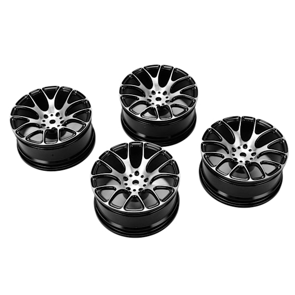 4 kpl RC-pyörännapaa alumiiniseospyörännavan vanteet 52 mm Tamiya TT-01 1/10 RC-autolleMusta