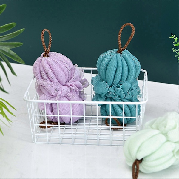 Universal Ryggbade Dusjskrubber - Lang Stripe Sterk Gnidning Strekkbar Kroppsrengjøring - Kaesi Rose Rød
