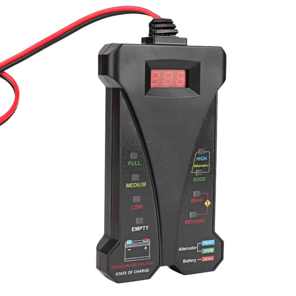Bilbatteridetektor Digitalt Display 12V LED Batteritester Analysator Diagnostisk Verktøy