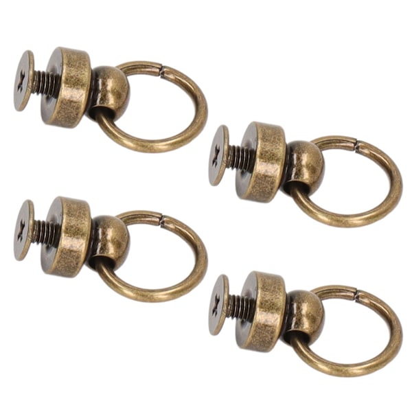 200 set 9 mm mässingsnitar plånbok kulnitar stora dragring knappnitar nitar för DIY kläder väskor skor telefonfodral brons