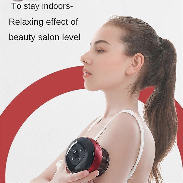 2 ST Elektrisk Vakuummassagekoppar Massage För Kropp C