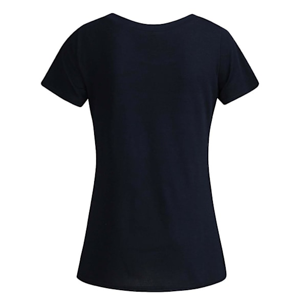 Gravidkläder Sommar Kortärmad Amning Gravid T-shirt Topp Svart L
