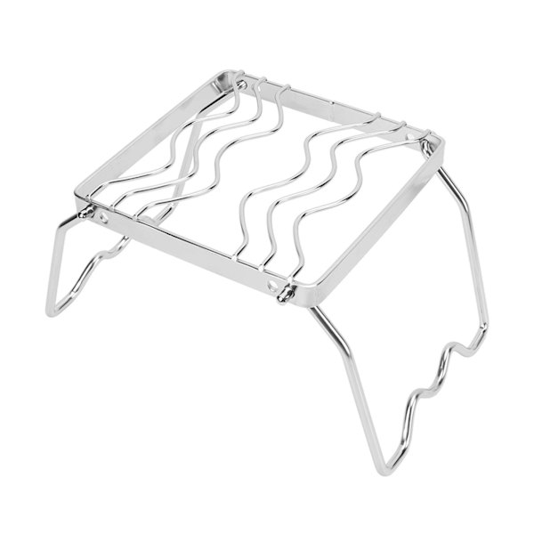 Sammenleggbar bålgrill i rustfritt stål for utendørs bruk, grill for grillfester, piknik og camping