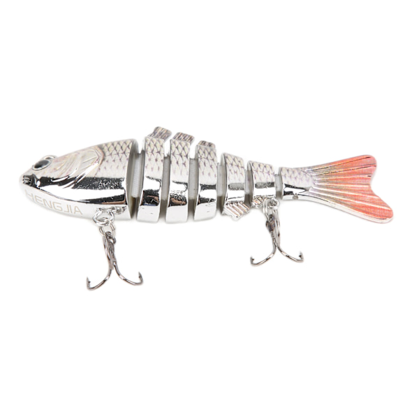 Fiske lokkemad holdbar imitation plast falsk multi leddet svømme agn langsomt synkende glide agn6#