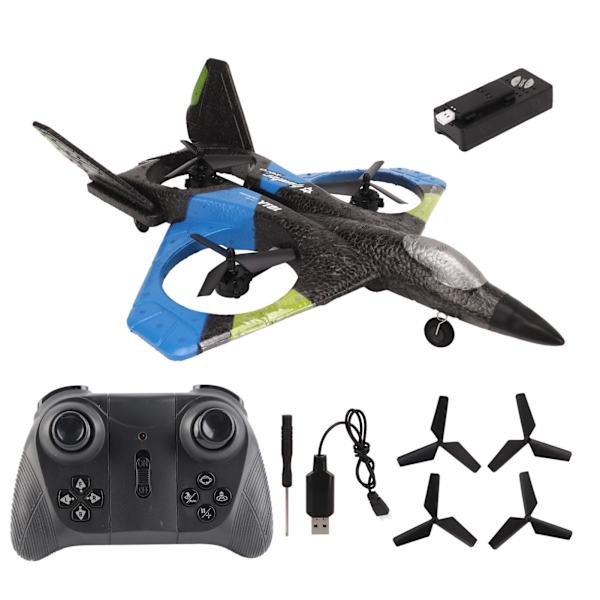RC-lentokone LED-lampulla 2.4GHZ Super Remote Glider pojille ja tytöille Syntymäpäivälahjat Sininen Yksi akku