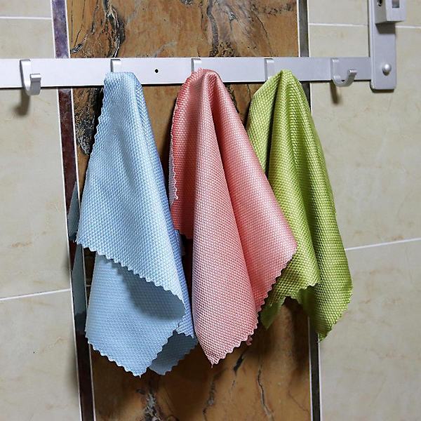 Premium Mikrofiber Glasputsdukar - 10-pack, Lintfritt Fönsterputsmedel för Fönster, Glasögon, Vindrutor och Speglar - Snabbt och Effektivt